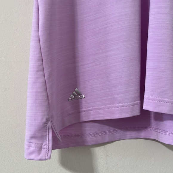 Adidas Ultimate Purple Short Sleeve Button Down Polo Shirt Size XL - Picture 4 of 8